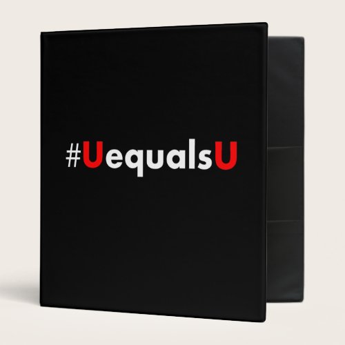 HIV Undetectable Equals Untransmittable - Minimali 3 Ring Binder