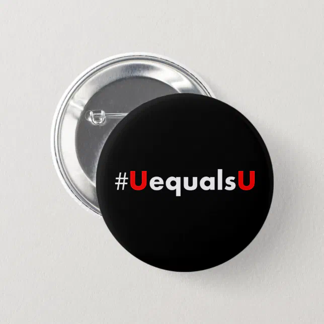 HIV Undetectable Equals Untransmittable - Minimali Button (Front & Back)