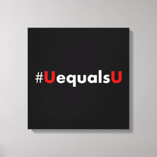 HIV Undetectable Equals Untransmittable - Minimali Canvas Print