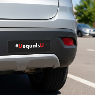 HIV Undetectable Equals Untransmittable - Minimali Car Magnet