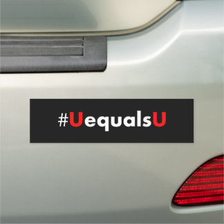 HIV Undetectable Equals Untransmittable - Minimali Car Magnet
