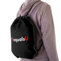 HIV Undetectable Equals Untransmittable - Minimali Drawstring Bag