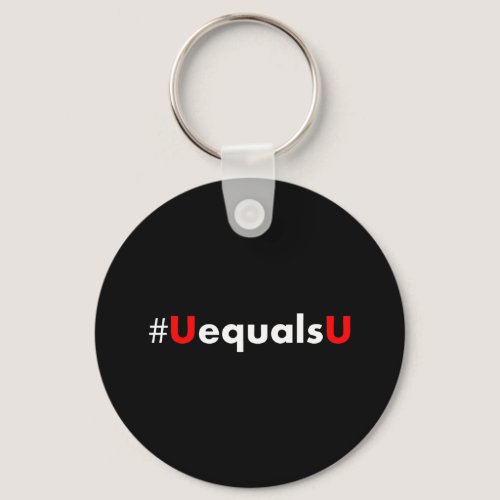 HIV Undetectable Equals Untransmittable - Minimali Keychain
