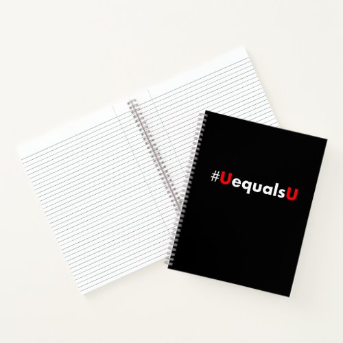 HIV Undetectable Equals Untransmittable - Minimali Notebook