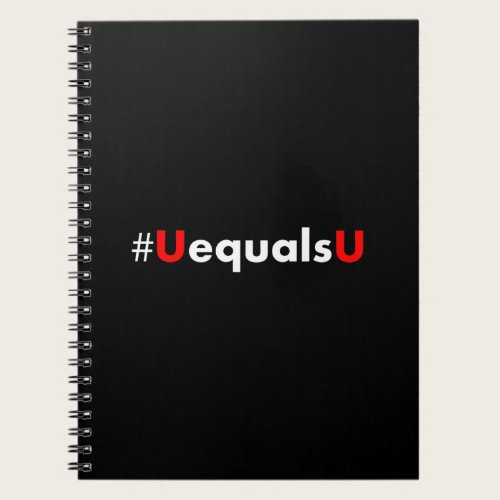 HIV Undetectable Equals Untransmittable - Minimali Notebook