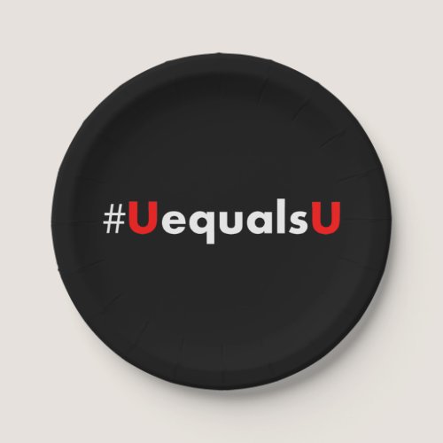 HIV Undetectable Equals Untransmittable - Minimali Paper Plates
