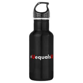 HIV Undetectable Equals Untransmittable - Minimali Stainless Steel Water Bottle