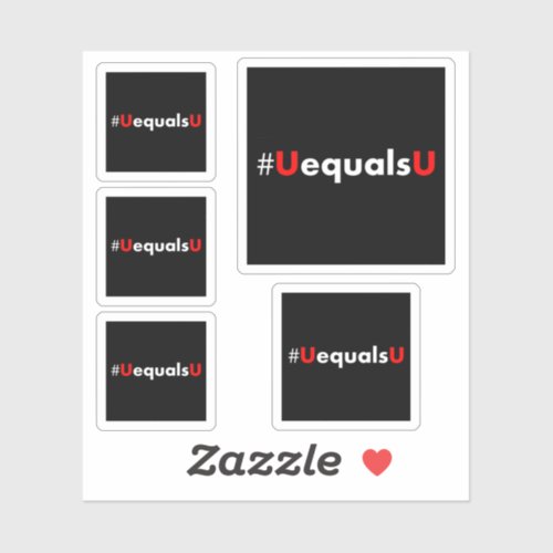 HIV Undetectable Equals Untransmittable - Minimali Sticker