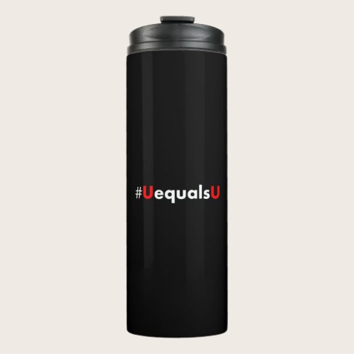 HIV Undetectable Equals Untransmittable - Minimali Thermal Tumbler