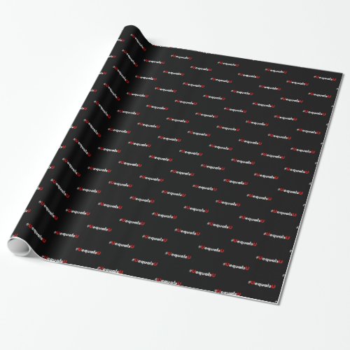 HIV Undetectable Equals Untransmittable - Minimali Wrapping Paper