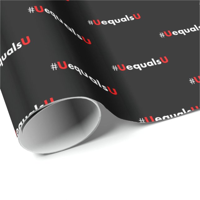 HIV Undetectable Equals Untransmittable - Minimali Wrapping Paper (Roll Corner)