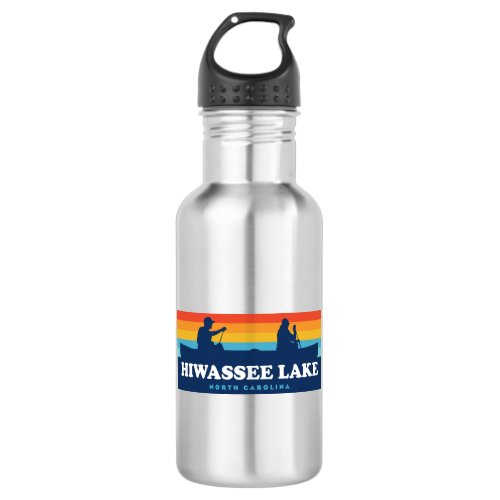 Hiwassee Lake North Carolina Canoe Stainless Steel Water Bottle
