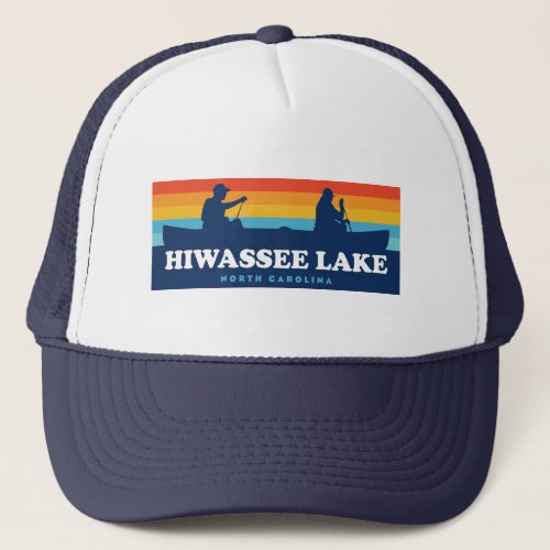 Hiwassee Lake North Carolina Canoe Trucker Hat