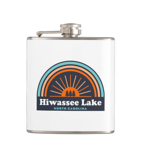 Hiwassee Lake North Carolina Rainbow Flask