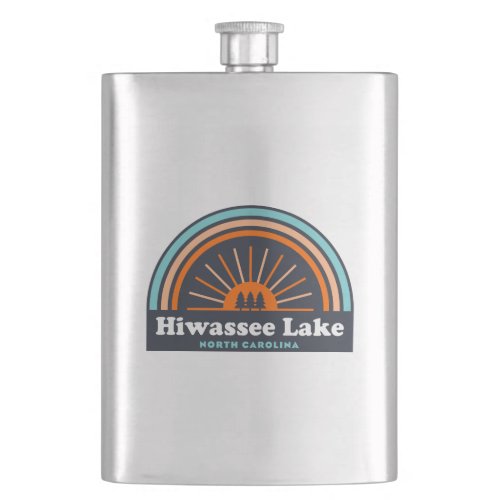 Hiwassee Lake North Carolina Rainbow Flask