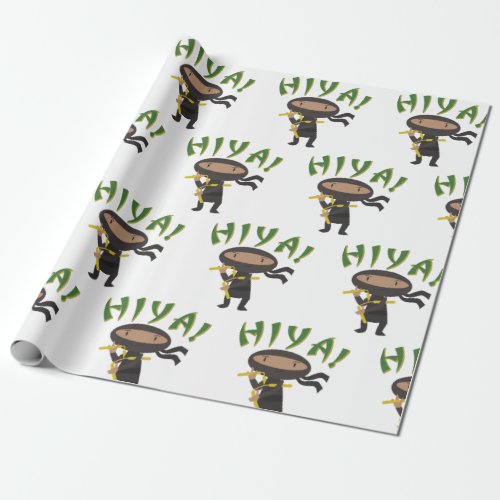 Hiya Ninja Wrapping Paper