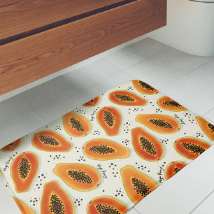 Hiya Papaya Pattern Bath Mat