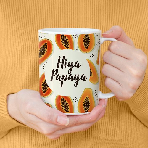 Hiya Papaya Pattern Coffee Mug