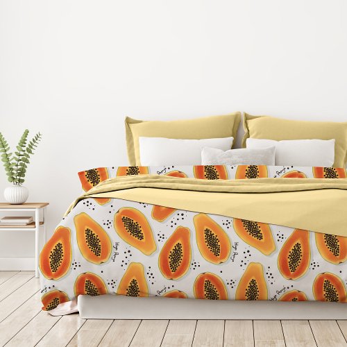 Hiya Papaya Pattern  Duvet Cover