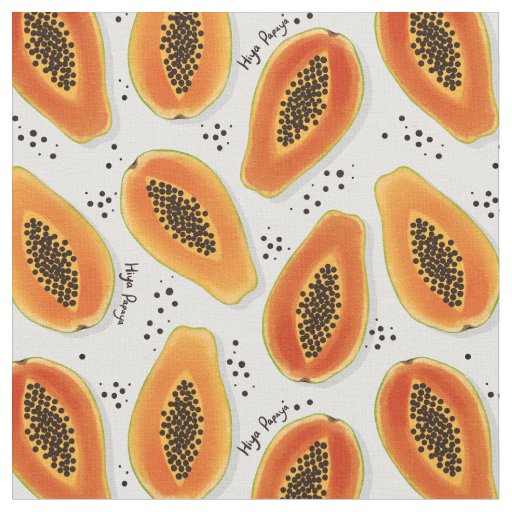 Hiya Papaya Pattern  Fabric