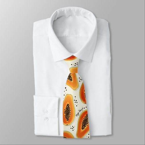 Hiya Papaya Pattern  Neck Tie