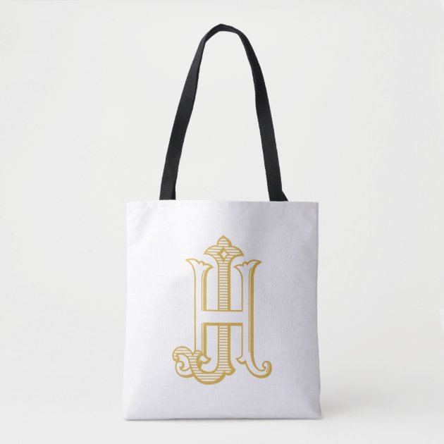 HJ monogram or JH monogram tote bag | Zazzle