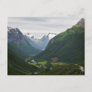 Hjelle valley in Norway postcard