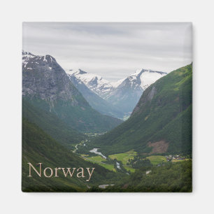 Hjelle valley in Norway text magnet