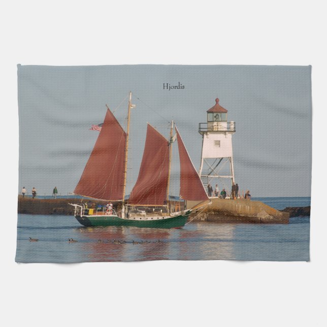 Hjordis & Grand Marais Light kitchen towel (Horizontal)