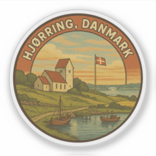 Hjørring Denmark Church Sticker
