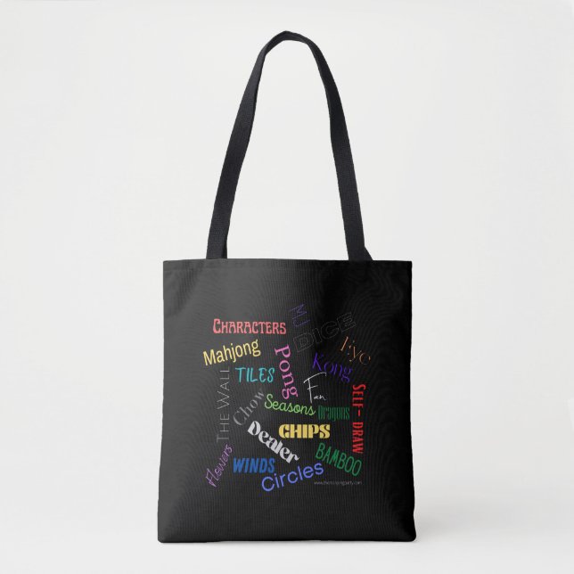 HK Mahjong themed tote bag (Front)