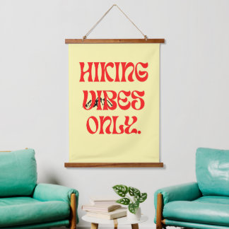 hking vibes only  hanging tapestry