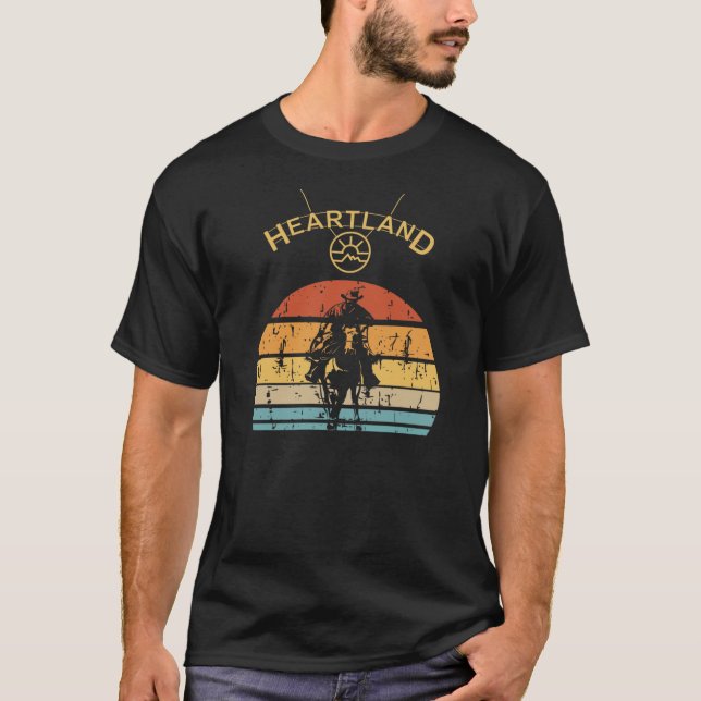 HL Ranch Heartland heartland ranch Sunset heartlan T-Shirt (Front)