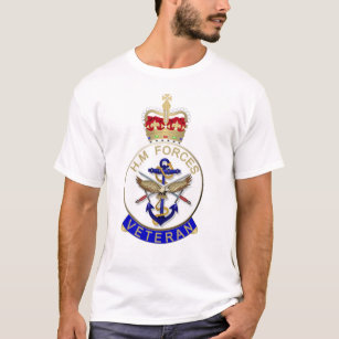 scelta di colori 5 HMS Blake Navi Crest stampato su una T Shirt 