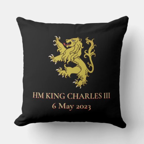 HM King Charles III Commemorative Pillow