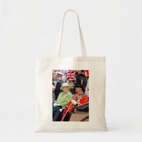 HM Queen Elizabeth_Duke of Edinburgh Tote Bag