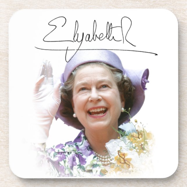 HM Queen Elizabeth II Coaster (Front)