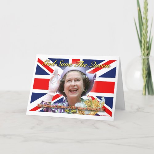 HM Queen Elizabeth II Diamond Jubilee Card