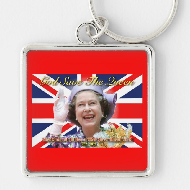HM Queen Elizabeth II Diamond Jubilee Keychain (Front)