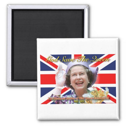 HM Queen Elizabeth II Diamond Jubilee Magnet