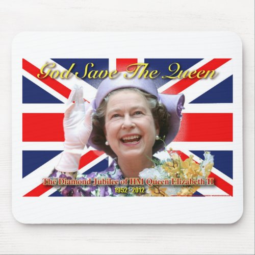 HM Queen Elizabeth II Diamond Jubilee Mouse Pad