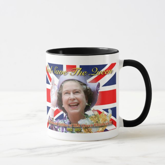 HM Queen Elizabeth II Diamond Jubilee Mug (Right)
