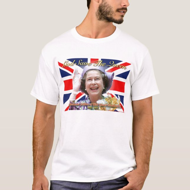 HM Queen Elizabeth II Diamond Jubilee T-Shirt (Front)