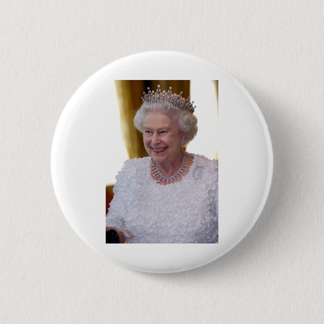 HM Queen Elizabeth II Dublin Button (Front)