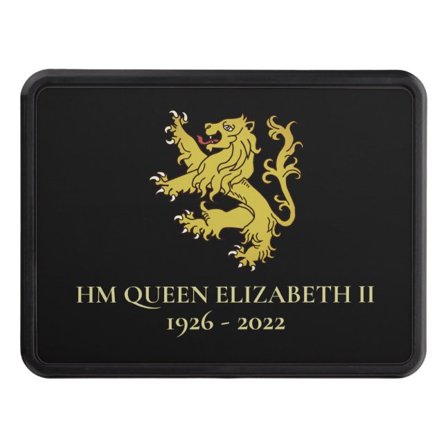 HM Queen Elizabeth II Heraldry Lion Hitch Cover (Front)