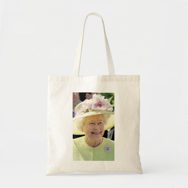 HM Queen Elizabeth II in Turquoise Hat Professiona Tote Bag (Front)