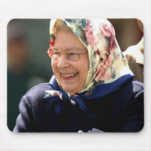 HM Queen Elizabeth II Mouse Pad (Front)