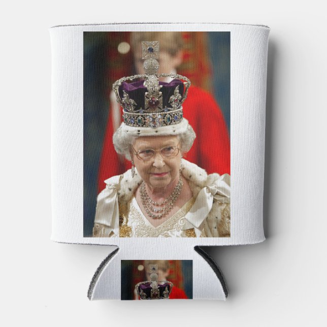HM Queen Elizabeth II Platinum Jubilee Can Cooler (Front)