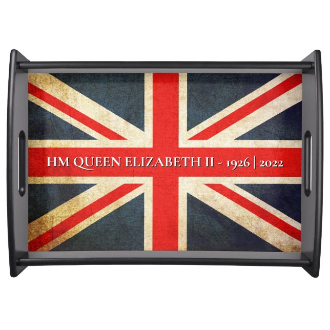HM Queen Elizabeth II Premium Serving Tray (Front)