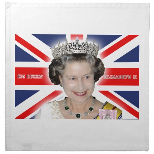 HM Queen Elizabeth II _ Pro photo Cloth Napkin